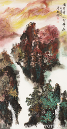 梁雅静作品 《满目青山别样红》